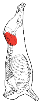 Rostbiff, HAM7 code 2110: carcase location diagram (placeholder illustration)