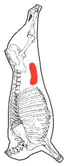 Flap Meat, HAM7 code 2206: carcase location diagram (placeholder illustration)