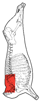 Chuck Roll, long cut, HAM7 code 2289: carcase location diagram (placeholder illustration)